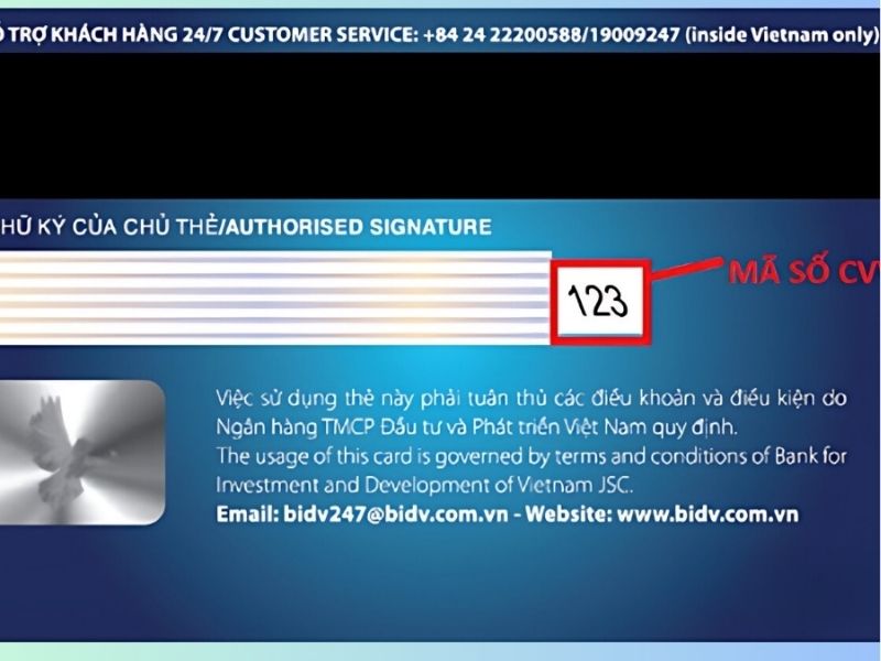 Chức năng của mã số CVV