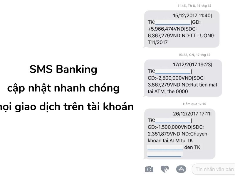 Lợi ích nổi bật khi đăng ký sử dụng dịch vụ SMS Banking